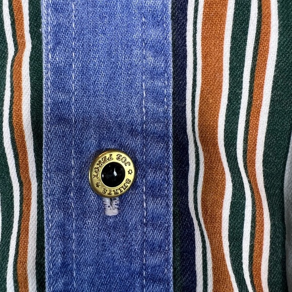 Vintage Joe Perot Western long sleeve button down shirt size Large Ranch Rodeo - Picture 5 of 11